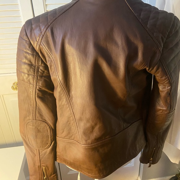 Massimo Dutti Chestnut Leather Jacket - Picture 12 of 15
